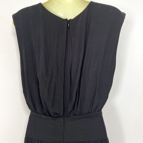 All Saints Dress “Miller” Black Grommeted Side Laces Fit & Flare NWOT Med - Picture 8 of 9